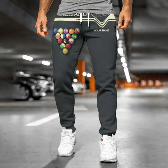 Unisex Clothing, Custom Billiards Jogger, Billiards Jogger Pants, Gift for Billiards Lovers style option 2