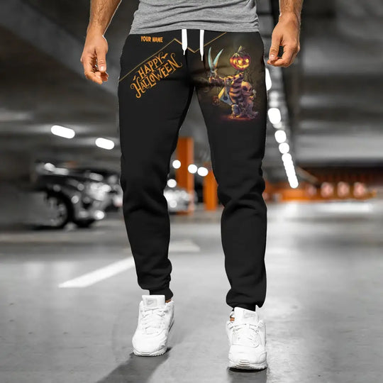 Unisex Clothing, Custom Halloween Jogger, Happy Halloween, Jogger Pants For Halloween style option 4