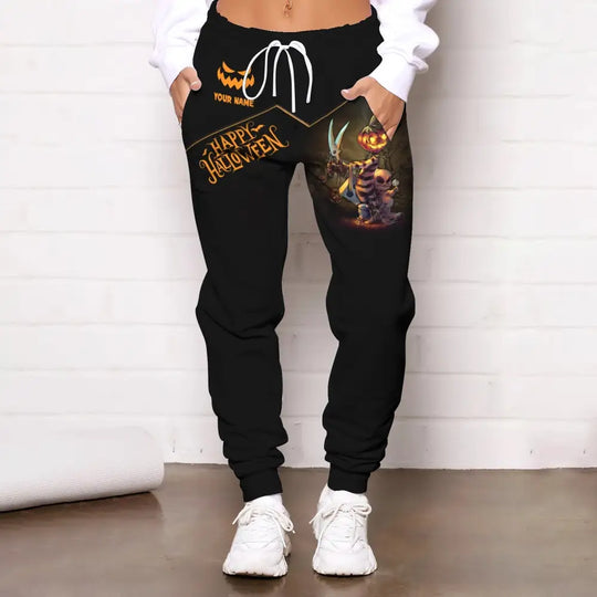Unisex Clothing, Custom Halloween Jogger, Happy Halloween, Jogger Pants For Halloween style option 2