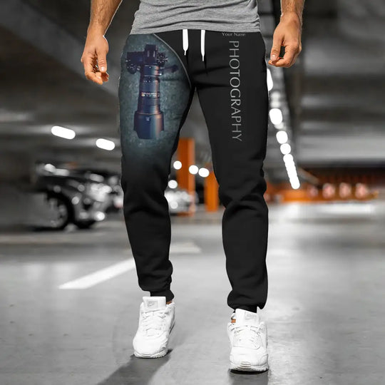 Unisex Clothing, Custom Photography Jogger Pants, Gift for Photographers style option 2
