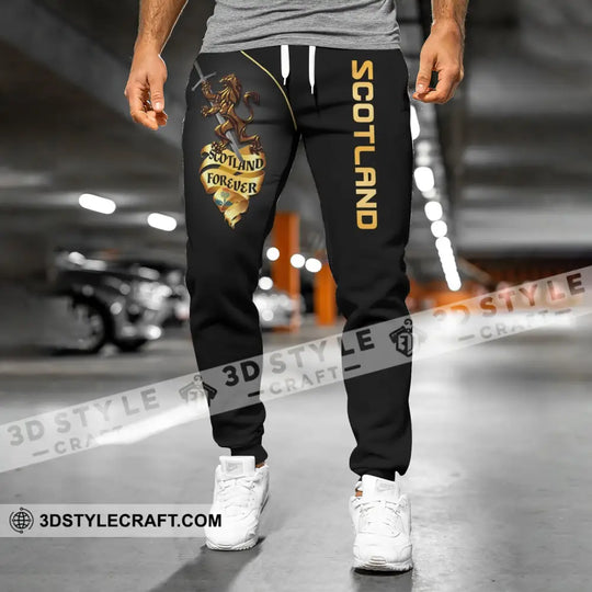 Unisex Clothing, Custom Scotland Jogger, Scotland Jogger Pants, Scotland Forever style option 2