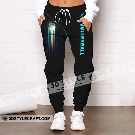 Unisex Clothing, Custom Volleyball Jogger, Volleyball Jogger Pants, Gift for Volleyball Lovers style option 2