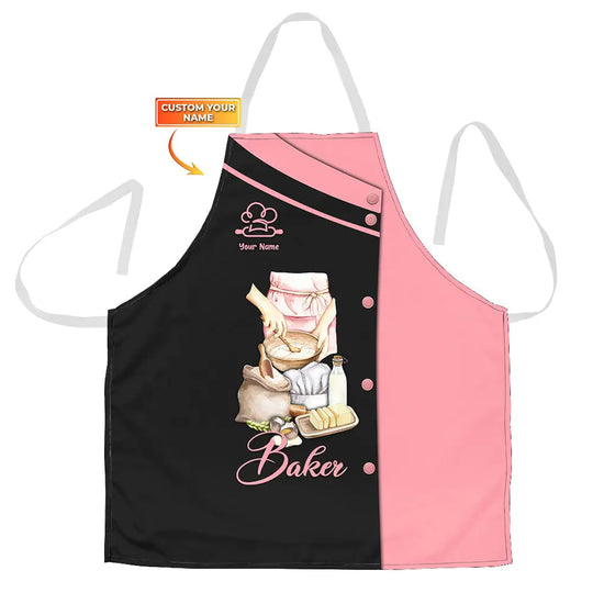 Unisex Clothing, Personalized Apron, Baker Joymuu Apron, Cooking Apparel, Chef Apparel style option 1