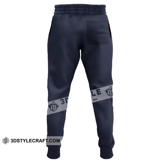 Unisex Pants - Custom Name Shirt - Eiffel Tower, France Color Jogger Pants style option 3