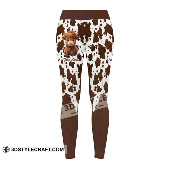 Unisex Pants - Custom Text Pants, Scotland Highland Cow style option 2