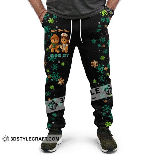 Unisex Pants - Have You Tried Icing It Gingerbread, Christmas Design, Sport Pants style option 3
