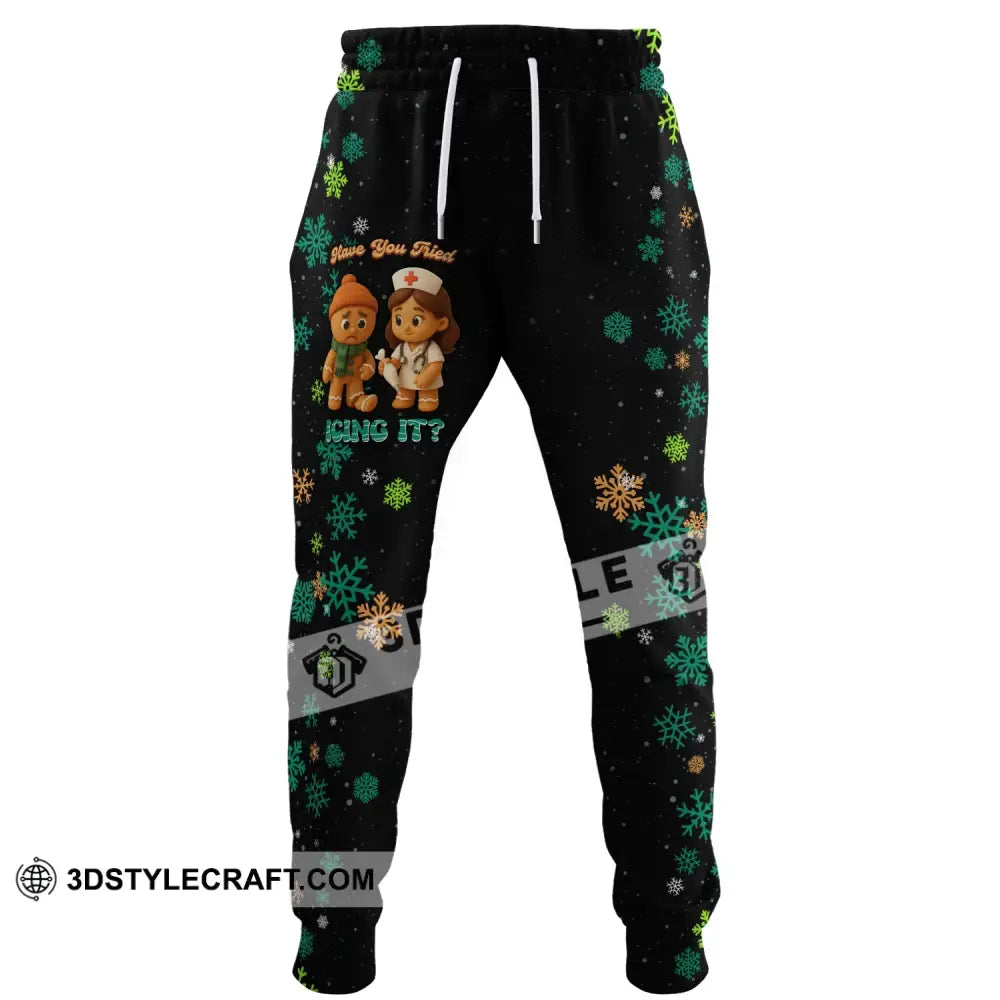 Unisex Pants - Have You Tried Icing It Gingerbread Christmas Design Sport Pants S Pants