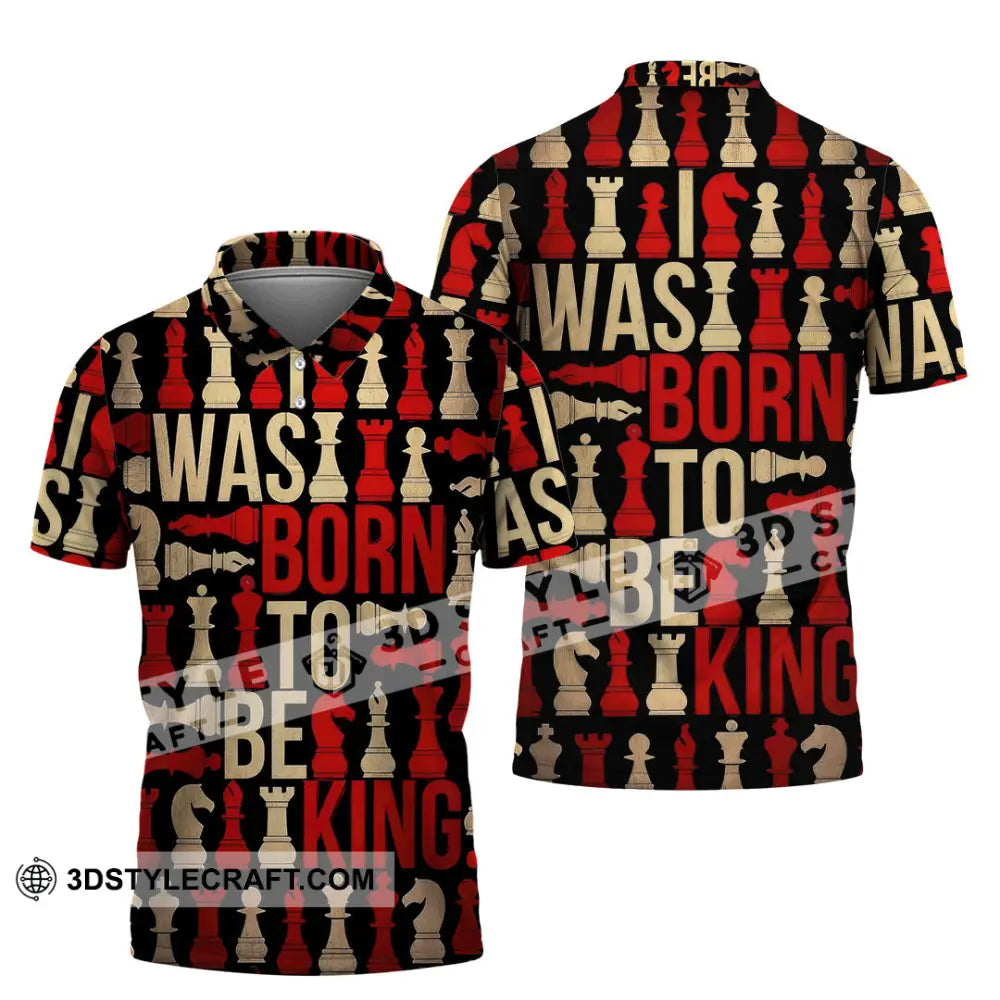 Unisex Shirt - Chess 3D Shirt Polo Shirt / S T-shirt