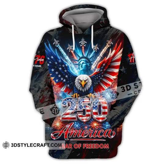 Unisex Shirt - Custom 250 Years America 3D Shirt style option 2