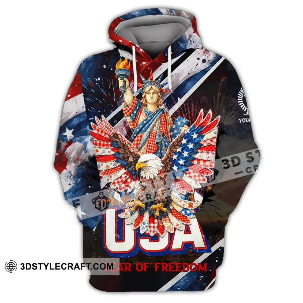 Unisex Shirt - Custom 250 Years Of United State Of America 3D Shirt Hoodie / S T-shirt