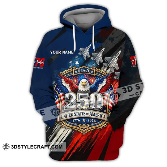 Unisex Shirt - Custom 250 Years Of United State Of America 3D Shirt style option 2