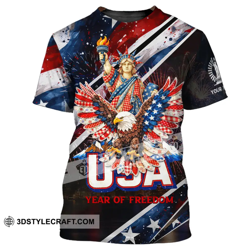Unisex Shirt - Custom 250 Years Of United State Of America 3D Shirt T-Shirt / S T-shirt