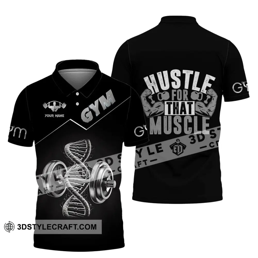 Unisex Shirt - Custom ADN Gym Lover Shirt Polo Shirt / S T-shirt