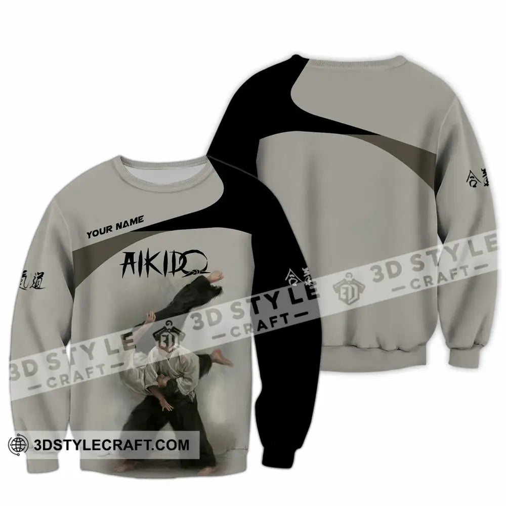 Unisex Shirt - Custom Aikido 3D Shirt Long Sleeve / S T-shirt