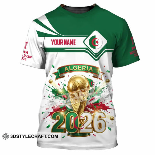 Unisex Shirt - Custom Algeria World Cup 2026 3D Shirt style option 2