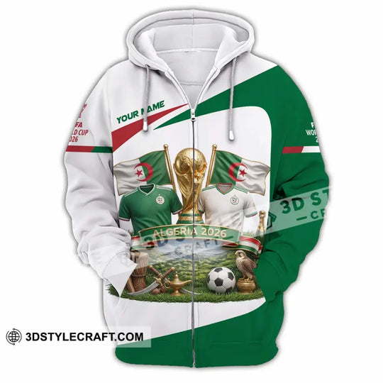 Unisex Shirt - Custom Algeria World Cup 2026 3D Shirt style option 4