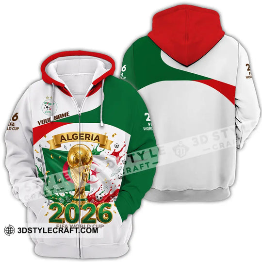 Unisex Shirt - Custom Algeria World Cup 2026 3D Shirt style option 4