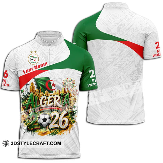 Unisex Shirt - Custom Algeria World Cup 2026 3D Shirt style option 2