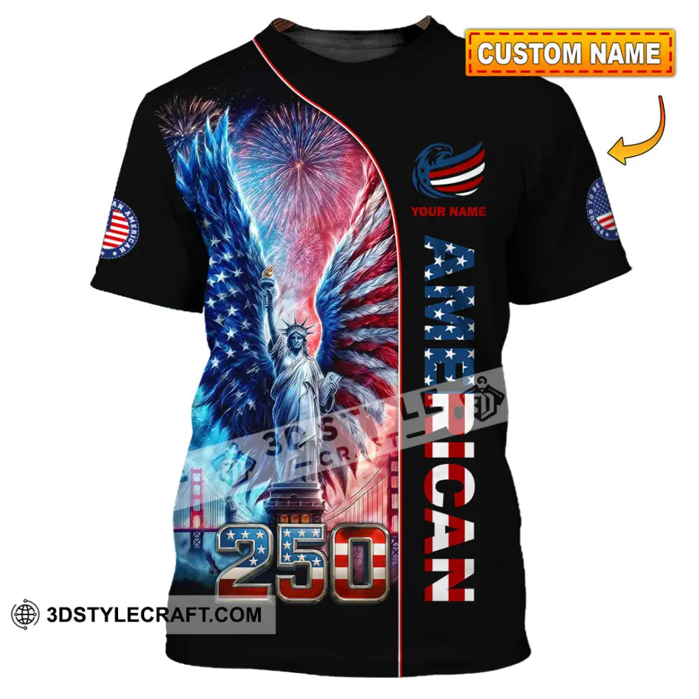 Unisex Shirt - Custom American 250 3D Shirt T-shirt
