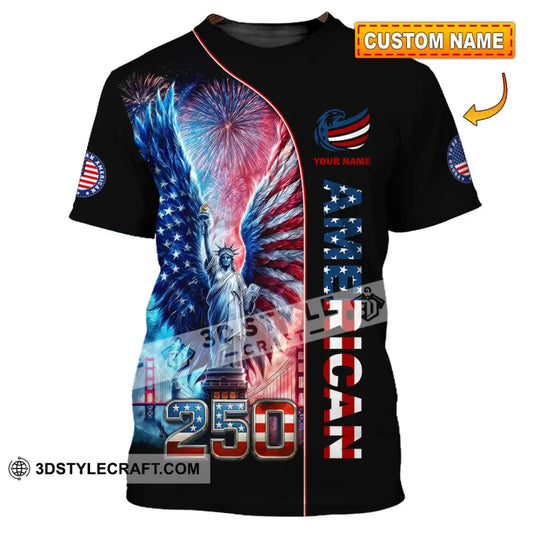 Unisex Shirt - Custom American 250 3D Shirt T-shirt