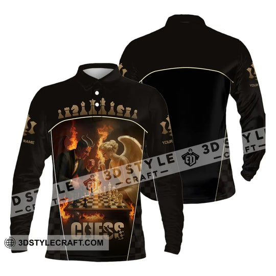 Unisex Shirt - Custom Angels & Demons Chess Shirt For Couple style option 3