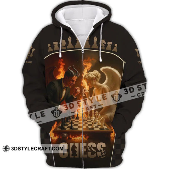 Unisex Shirt - Custom Angels & Demons Chess Shirt For Couple style option 2