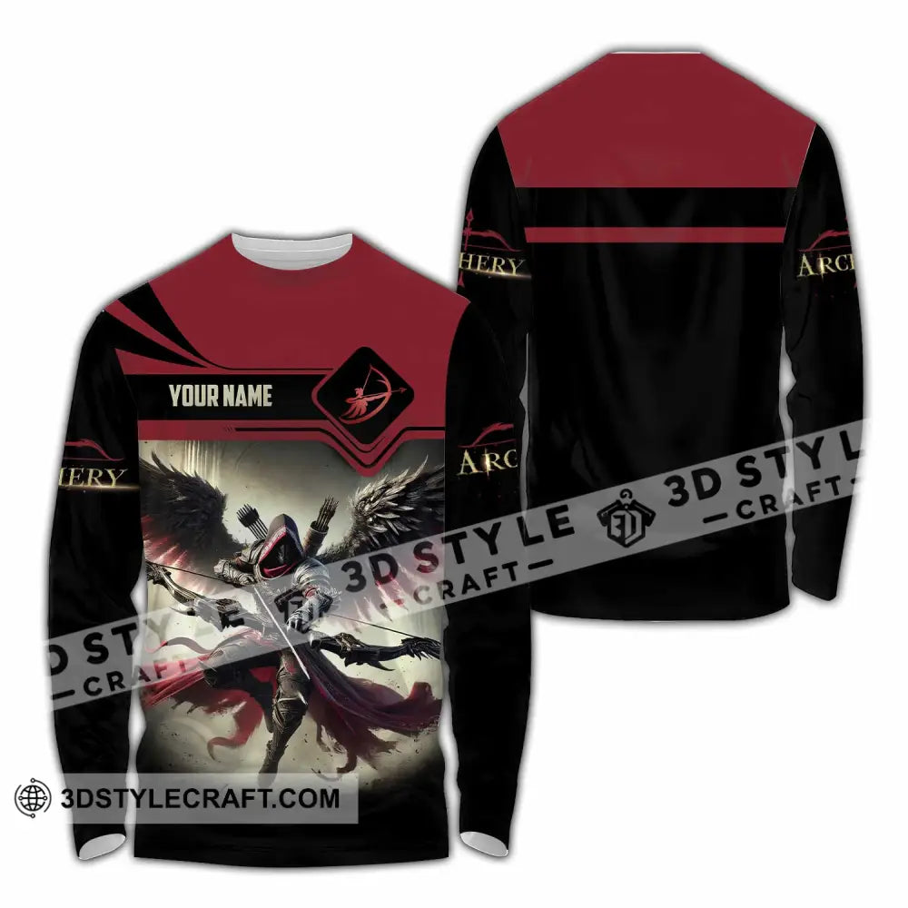 Unisex Shirt - Custom Archery 3D Shirt Long Sleeve Shirt / S T-shirt