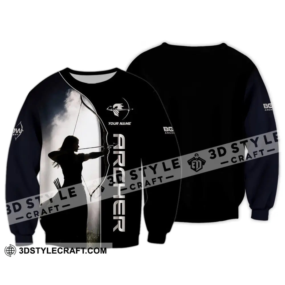 Unisex Shirt - Custom Archery 3D Shirt Long Sleeve / S T-shirt