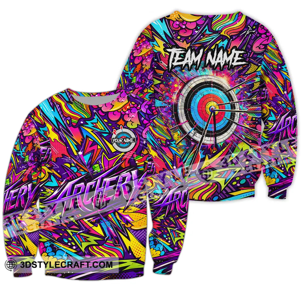 Unisex Shirt - Custom Archery 3D Shirt Long Sleeve / S T-shirt