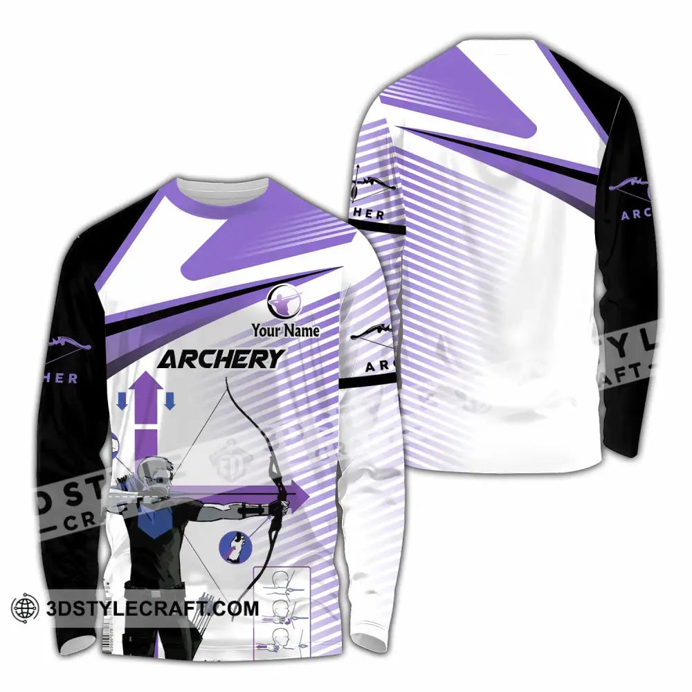 Unisex Shirt - Custom Archery 3D Shirt Long Sleeve Shirt / S T-shirt