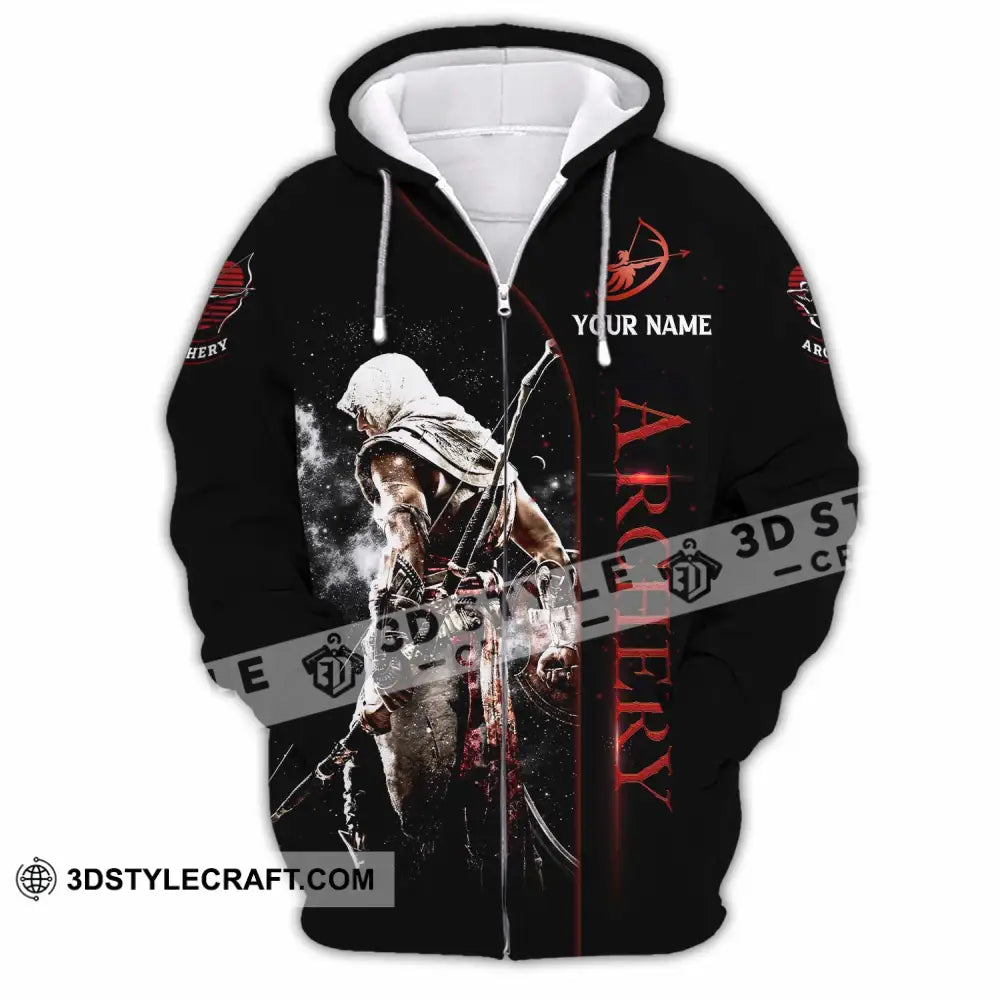 Unisex Shirt - Custom Archery 3D Shirt Zipper Hoodie / S T-shirt