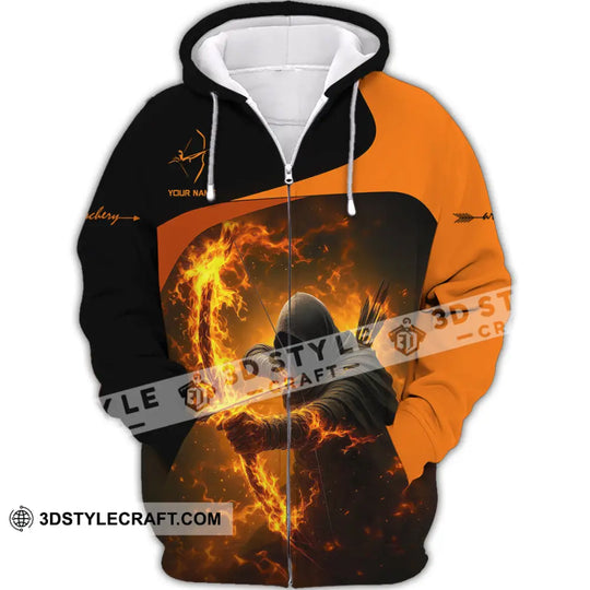 Unisex Shirt - Custom Archery Fire Warrior, Archery Player Shirt style option 2