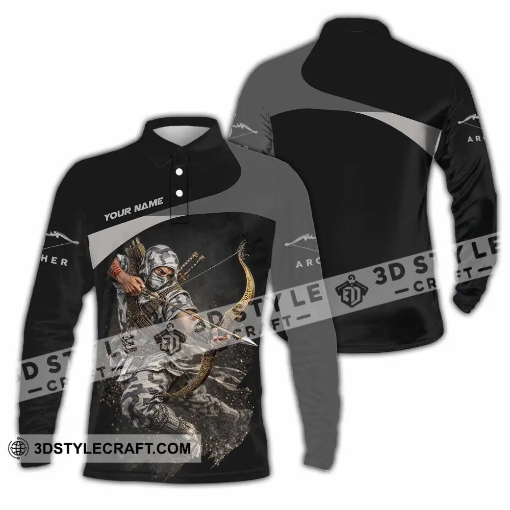 Unisex Shirt - Custom Archery Shirt - Long Sleeve Polo / S - T-shirt