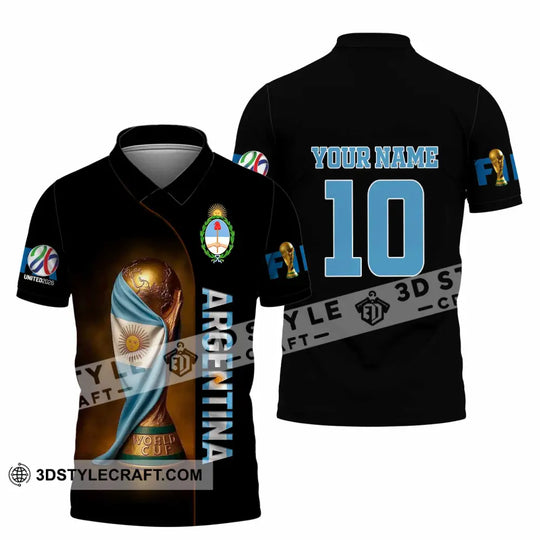 Unisex Shirt - Custom Argentina 3D Shirt style option 4