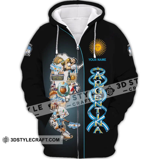 Unisex Shirt - Custom Argentina 3D Shirt style option 3