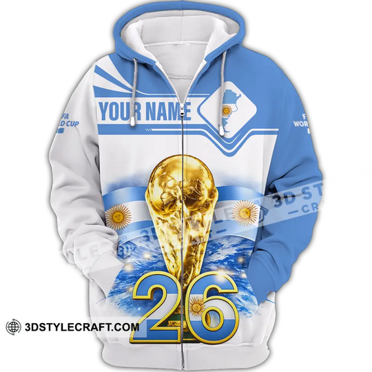 Unisex Shirt - Custom Argentina Fifa World Cup 2026 3D Shirt style option 3