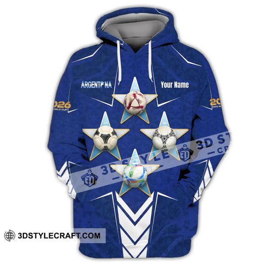 Unisex Shirt - Custom Argentina World Cup 2026 3D Shirt style option 2