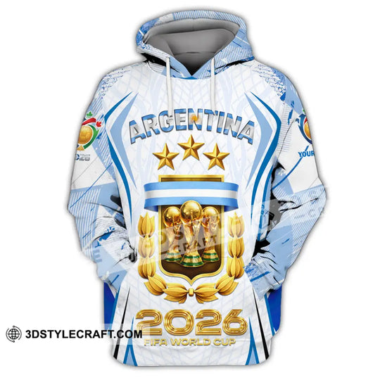 Unisex Shirt - Custom Argentina World Cup 2026 3D Shirt style option 2