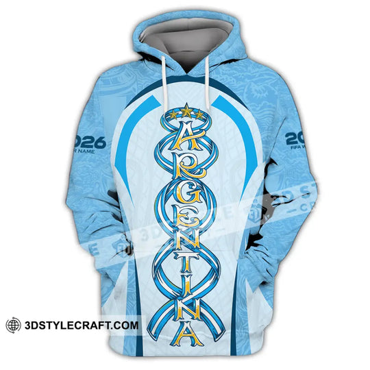 Unisex Shirt - Custom Argentina World Cup 2026 3D Shirt style option 2