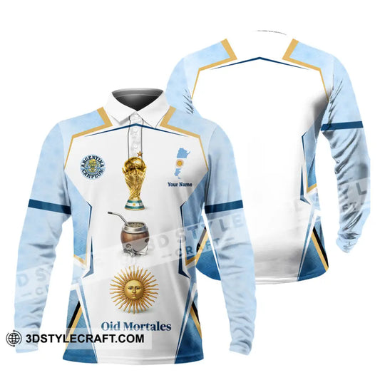 Unisex Shirt - Custom Argentina World Cup 2026 3D Shirt style option 4