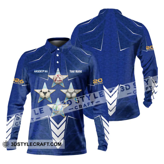 Unisex Shirt - Custom Argentina World Cup 2026 3D Shirt style option 4