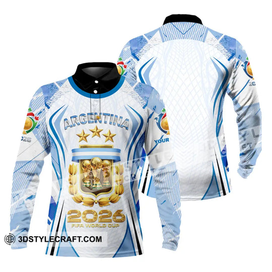 Unisex Shirt - Custom Argentina World Cup 2026 3D Shirt style option 4
