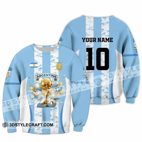 Unisex Shirt - Custom Argentina World Cup 2026 3D Shirt style option 3