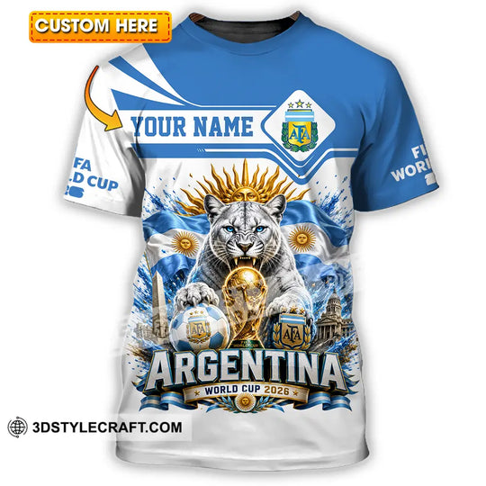 Unisex Shirt - Custom Argentina World Cup 2026 Shirt style option 1