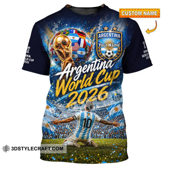 Unisex Shirt - Custom Argentina World Cup 2026 Shirt style option 1
