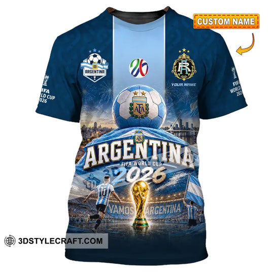 Unisex Shirt - Custom Argentina World Cup 2026 Shirt style option 1
