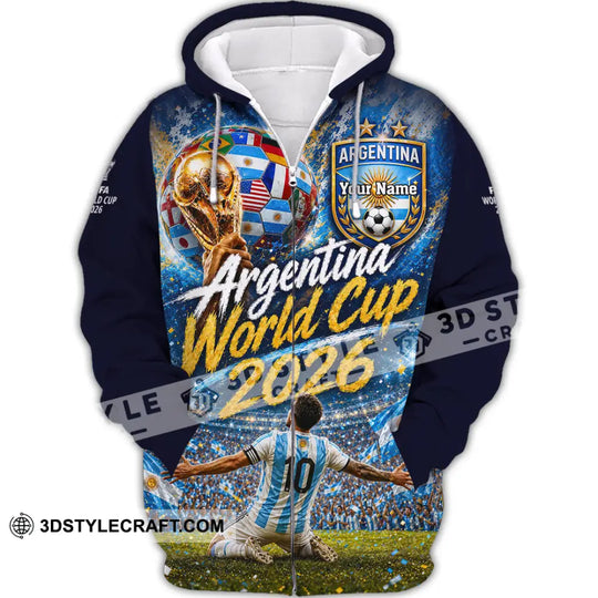 Unisex Shirt - Custom Argentina World Cup 2026 Shirt style option 3