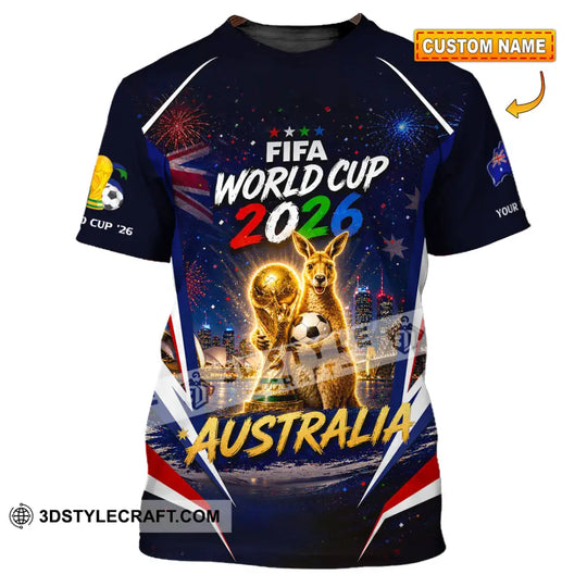 Unisex Shirt - Custom Australia World Cup 2026 Shirt style option 1