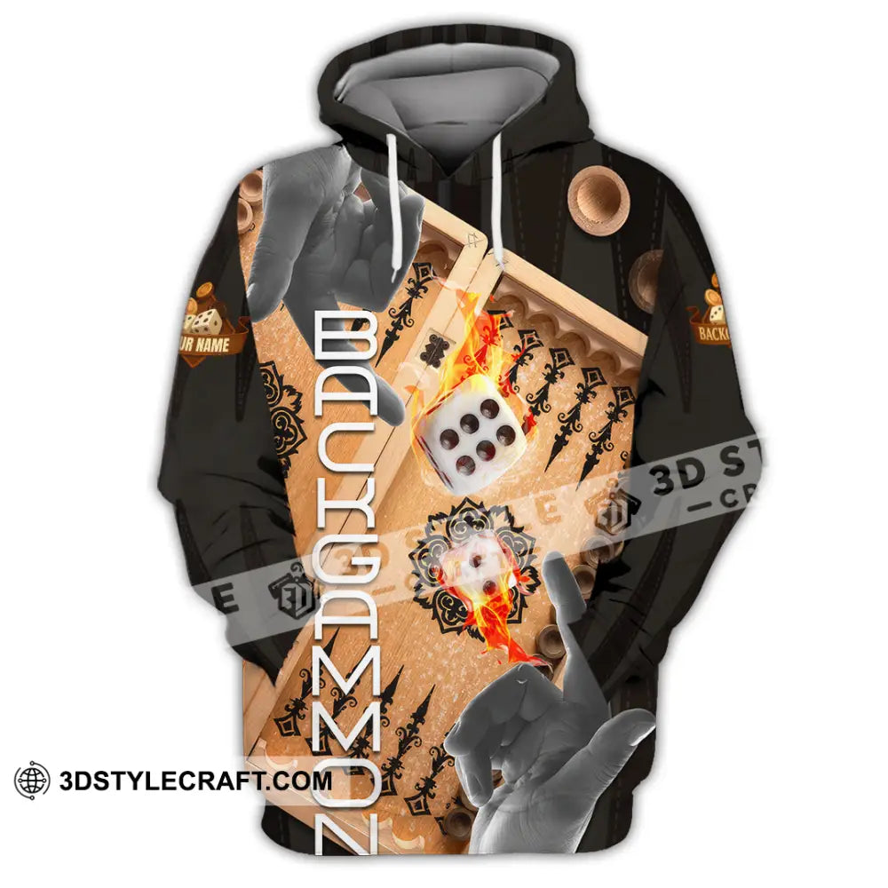 Unisex Shirt - Custom Backgammon 3D Shirt Hoodie / S T-shirt