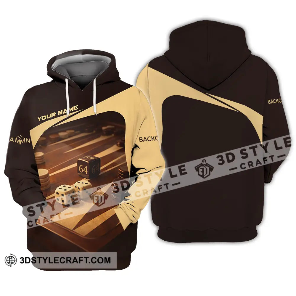 Unisex Shirt - Custom Backgammon 3D Shirt Hoodie / S T-shirt